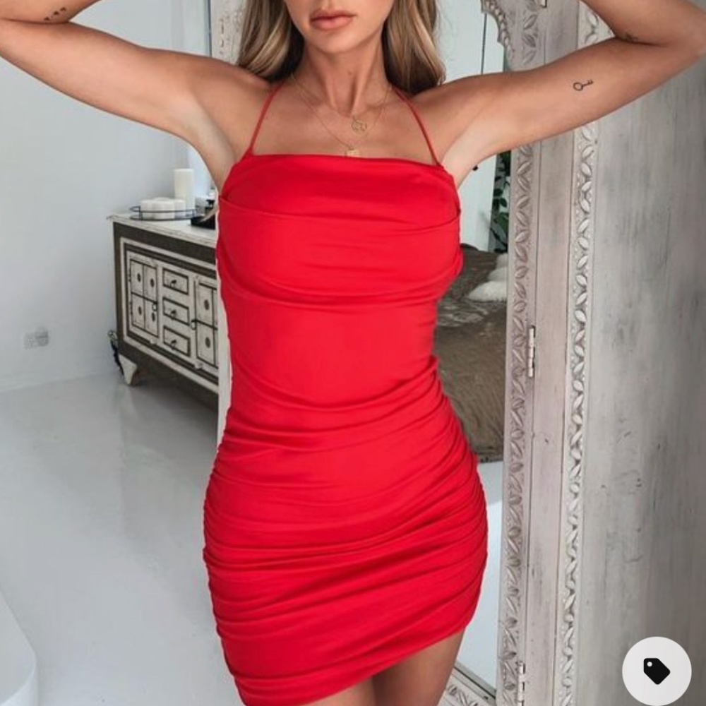 Tiger Mist Reese Bodycon Dress - Red